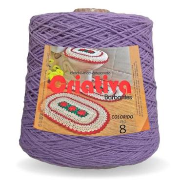 Imagem de Barbante Para Crochê Criativa 1Kg N.º 8 - Criativa Utilidades, 418 Vio