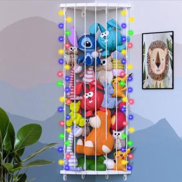 Imagem de Yamonee Rede De Canto Para Armazenamento De Bichos De Pelúcia, Organizador De Brinquedos Para Crianças, Armazenamento De Brinquedos De Pelúcia, Suporte Para Ursos De Pelúcia, Prateleira Para Brinque
