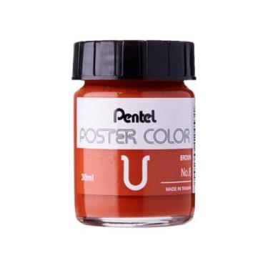 Imagem de Guache Pentel Poster Color 30 ml Castanho
