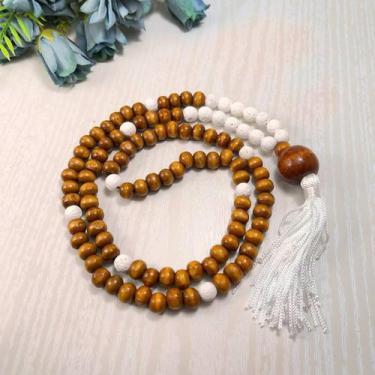 Imagem de Japamala 108 Contas Madeira com pedras naturais Ho'Oponopono - Paz Int