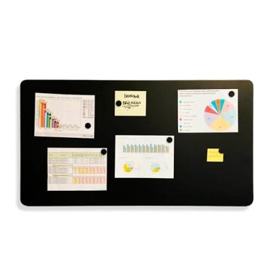 Imagem de Painel para Fotos 40x74cm com ímãs, Mural Magnético, Quadro Metálico - Geguton