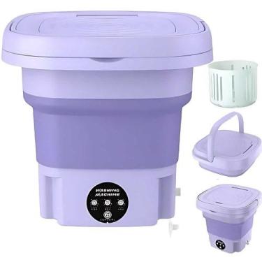 Imagem de Mini Máquina de Lavar Portátil Silenciosa Dobrável 6,5L 1,8KG  Compact