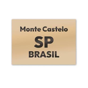 Imagem de Imã de Geladeira Monte Castelo São Paulo MDF 8cm x 5cm