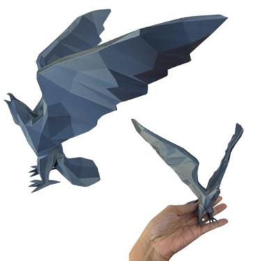 Imagem de Estátua Geométrica Águia Suprema 19,5 cm - FLEX3D, Inox