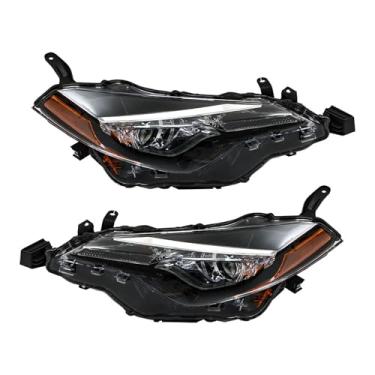 Imagem de Thomletha Substituição para Toyota Corolla LE 2017-2019 com DRL conjunto de farol projetor lado esquerdo e direito par