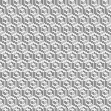 Imagem de Papel De Parede Fiesta Modern Geométrico 3d Cinza Escuro 543214 Fiesta Modern 543214