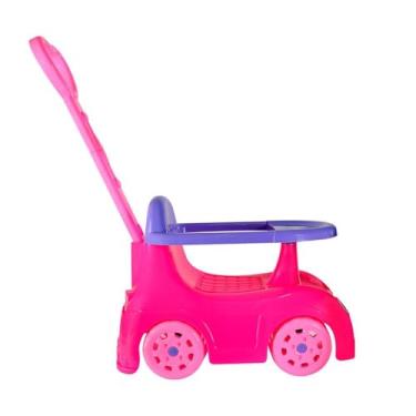 Imagem de Carrinho de Boneca Infantil, 31 cm Altura, 20 cm Largura, 39 cm Comprimento, Rosa