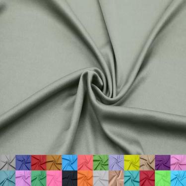 Imagem de Stylish FABRIC Forro interloque 100% poliéster de 152 cm de largura – tecido de malha leve elástico bidirecional da The Yard para vestuário, maternidade, decorações de festa, cortinas, artesanato e