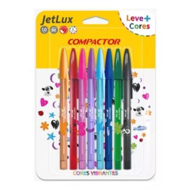 Imagem de Caneta Esferografica Jet Lux 1.0 Com 08 Unid Compactor