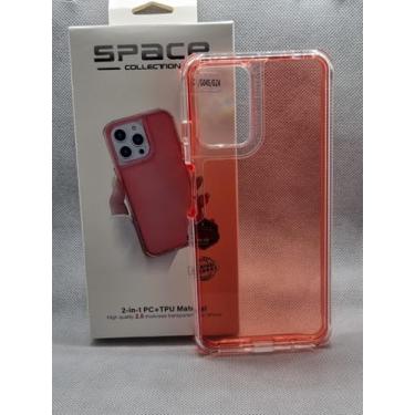 Imagem de Capa 2-in-1 (Silicone + Acrílico) Para Motorola G04 (Rosa Escuro)
