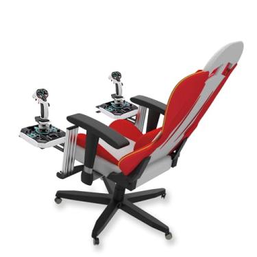 Imagem de Avisiri 2 Set The Metal Joystick Mount for Gaming Chair, Flight Sim Game Joystick, Throttle & Hotas Systems Fits for Logitech G X56, X52, Thrustmaster SimTask FarmStick, Sol-R2, Sol-R1, T.16000M