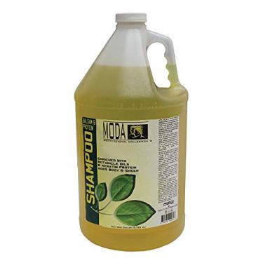 Imagem de MODA – Xampu de bálsamo e proteína para todos os tipos de cabelo com glicerina, queratina, pantenol, aminoácidos de colágeno, óleo de jojoba e vitamina E – 3,6 litros