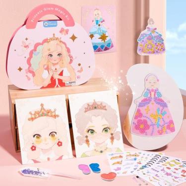 Imagem de Kit de artesanato Jar Melo 4 em 1 Princess Art com maquiagem e adesivo