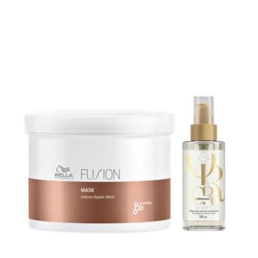 Imagem de Wella Fusion Masc 500ml + Óleo Light 100ml - Wella profissional