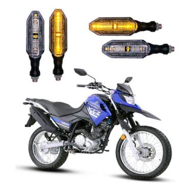 Imagem de KIT 4 Setas Esportivas Pisca de Led Modelo P26 Para Moto XTZ 150 Ano 2