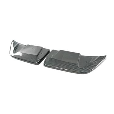 Imagem de Canto do para-choque traseiro compatível com Corvette C6 2005-2013, difusor de spoiler, divisor, preto brilhante, acessórios para carro, esquerda e direita(Carbon Fiber Style)