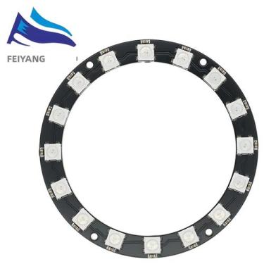 Imagem de Módulo De Anel LED RGB 1Bit 8Bit 12Bit 16Bit 24Bit WS2812 5050 Com Dri