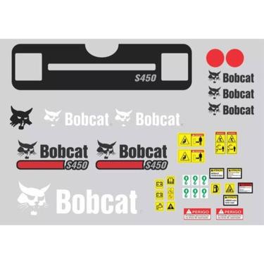 Imagem de Kit Adesivos Completo Bobcat S450 Para Tratores