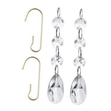 Imagem de UGPLM 36x Cristais Pendurados Enfeites de Natal Guirlanda Decorativa Centro de Mesa Acrílico Decoração de Festa de Casamento Enfeites Pendurados de Inverno, Style C