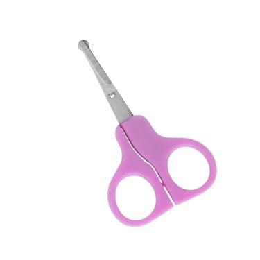Imagem de Tesoura para Unha com Cabo Plástico Baby Flex - Mundial (ROSA)