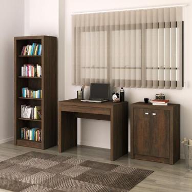 Imagem de Conjunto de Escritório com Balcão 2 Portas , Estante com 5 Prateleiras