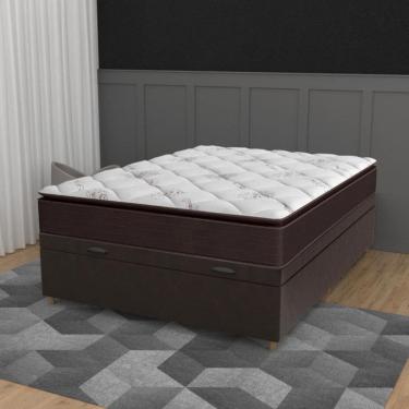 Imagem de Cama Box BaÃº Casal 138cm Molas Ensacadas Pillow Top Multiflex Umaflex  JSW