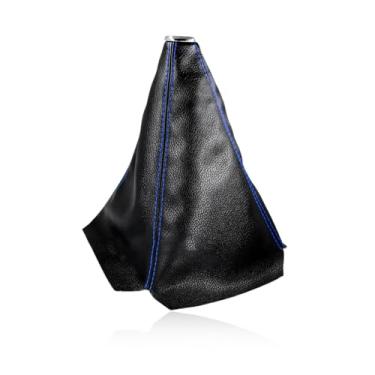 Imagem de MTRPS Capa de proteção contra poeira de manípulo de câmbio de carro, capa de câmbio manual de couro/polaina de marcha, capa decorativa à prova de poeira, capa universal contra poeira para a maioria