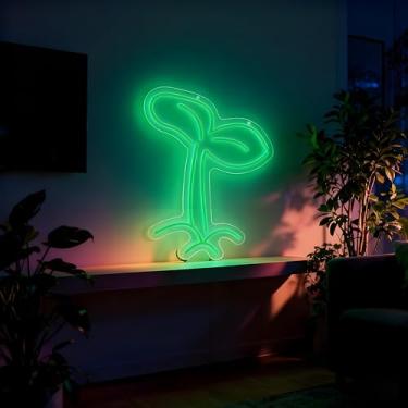 Imagem de Neonawall Plant Neon Sign for Wall Decor Light Up Letters Business Led Sign Birthday Party Gifts Led Decorative Night Signs Room Decoration Party Signs for Flower Shop Home Bedroom Grand Opening Gift