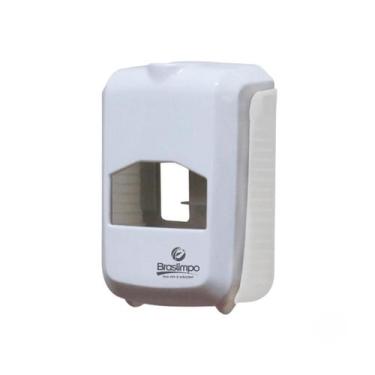 Imagem de Dispenser Coletor de Absorvente Branco Cristal Elisa Plus com Logo Bra