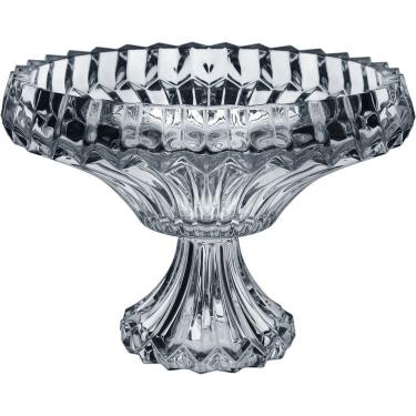 Imagem de Vaso Centro Mesa Decorativo Com Pé Eco Crystal 22x29x29cm