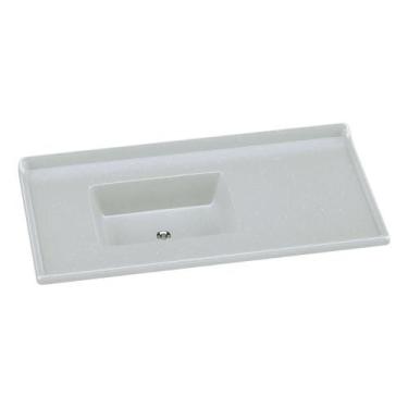 Imagem de Pia De Cozinha Mármore Sintético 100x53cm Multimóveis CR20478 Off Whit