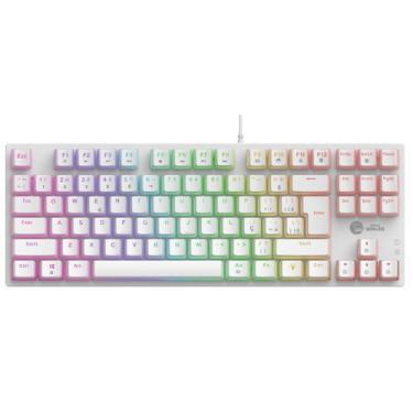 Imagem de Teclado Mecânico Gamer Ninja Leap Pudim, Switch Blue, Rainbow, ABNT2, 