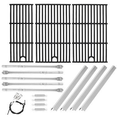 Imagem de BQMAX Kit de grelha de 43 cm para churrasqueira Charbroil Performance 5 Burner Grill 463449021 463451022 463448021 463450022 463455021 G426-0005-W1, grelha de cozinha para peças de reposição Charbroil