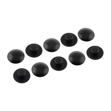 Imagem de Segolike 10 peças capas de fone de ouvido tampas de parafuso haste tampa superior componentes acessórios preto