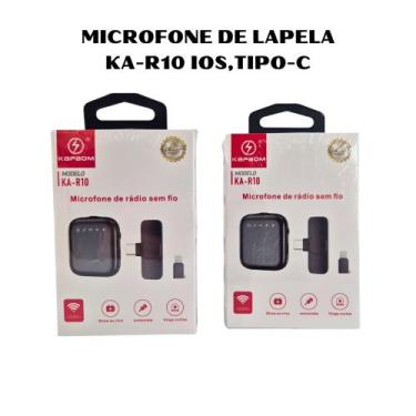 Imagem de Microfone de lapela ios e tipo-c KA-R10 KAPBOM