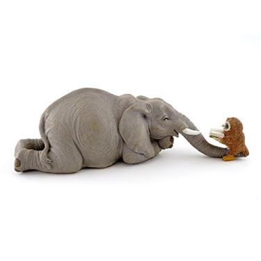 Imagem de Top Collection Livro de leitura de elefante em miniatura com coruja