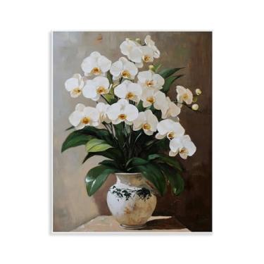 Imagem de Stupell Industries Arte de placa de parede com arranjo de orquídeas régias, design de Franklyn Gregory, 35,5 x 28,5 cm