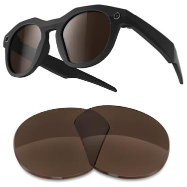 Imagem de Lentes de substituição compatíveis com óculos de sol Oakley Meta HSTN OW8002 de 51 mm, Polarizado - marrom