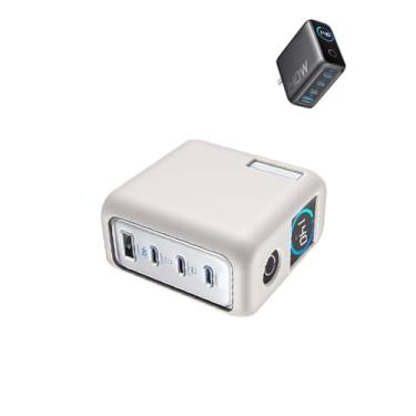 Imagem de Capa para carregador Anker Zolo de 140 W (A2697), capa protetora portátil de silicone macio WUNIAK resistente a arranhões, cinza