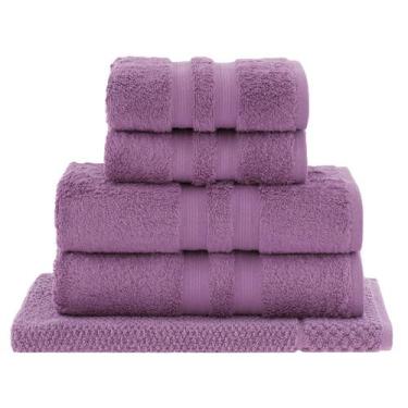 Imagem de Jogo de Toalhas de Banho 5 peças Algodão Egípicio  Buddemeyer, Rosa