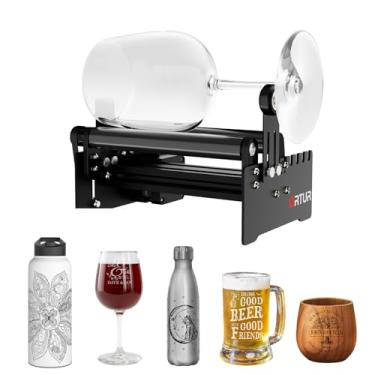 Imagem de Ortur YRR2.0, rolo rotativo a laser de eixo Y para a maioria dos gravadores a laser, 7 configurações de largura ajustável, intervalo de diâmetro de 8 mm a 110 mm para gravação de objetos cilíndricos