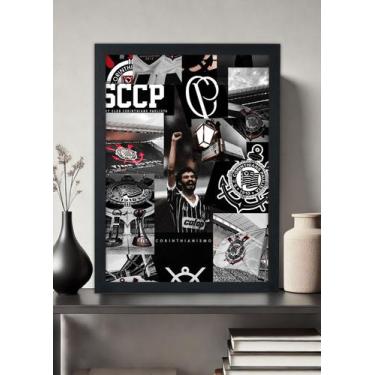 Imagem de Quadro Decorativo Corinthians Corinthianismo - Com vidro Tamanho:21cm 