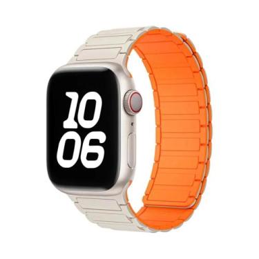 Imagem de Pulseira Magnética De Silicone De 49mm 46mm 42mm 40mm 41mm 44mm 45mm P