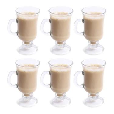 Imagem de Kit Com 6 Taças Pra Cappuccino Café Chocolate  - Marca Generica