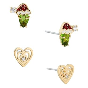 Imagem de NADRI Conjunto de brincos: brincos femininos de férias, brincos de Natal, joias de Natal para mulheres, brincos doces, Banhado a ouro 18k, Zircônia cúbica