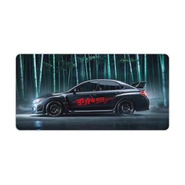 Imagem de HouLaiZhe WRX Dark Knight Speed Sports Car JDM Gaming Mouse Pads JDM Car Desk Pads Grandes Mousepads para teclado de mesa Tapete de computador 30 x 60 cm