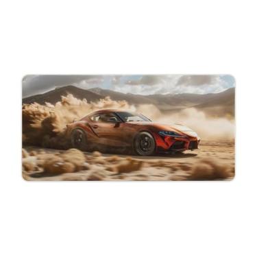 Imagem de HouLaiZhe Drift Sup JDM Sports Car Cool Large Gaming Mouse Pads Tapete de Mesa Base de Borracha Antiderrapante Laptop Acessórios de Computador Suprimentos Bloco de Escrita para Escritório Casa 30 x 60