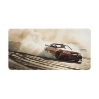 Imagem de HouLaiZhe Drift JDM Car S15 Sports Large Gaming Mouse Pads Tapete de Mesa Base de Borracha Antiderrapante Laptop Acessórios de Computador Suprimentos Bloco de Escrita para Escritório Casa 30 x 60 cm