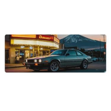 Imagem de HouLaiZhe JDM Retro Classic Car 350Z Neon Gaming Mouse Pads JDM Car Desk Pads Grandes Mousepads para Desktop Keyboard Computer Mat30x80cm