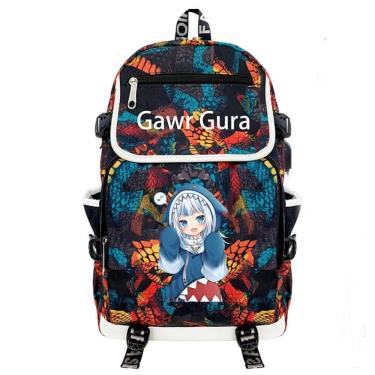 Imagem de Mochila escolar Gawrs Guras Anime para crianças 35x20x47cm